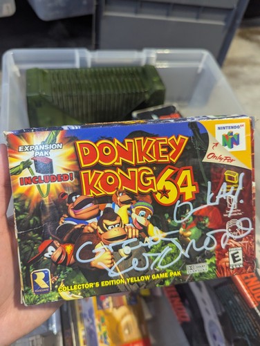 Grant kirkhope signed n64 - signed,