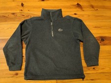 Lowe Alpine Aleutian Mens Grey 1/4 Zip Neck Heavy Polartec Fleece Top Jumper L