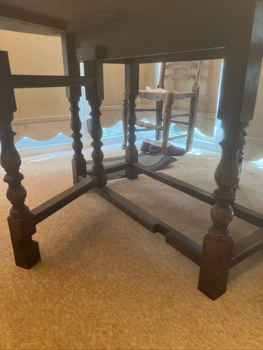 Vintage oak drop leaf - vintage, table