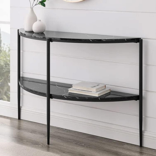 Console table black - black, marble