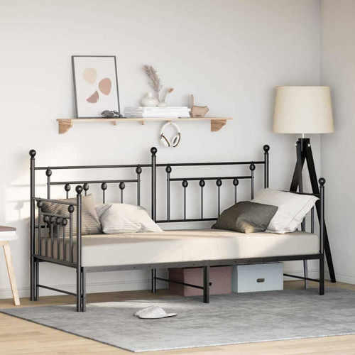 Daybed frame black steel - black,