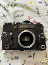 Zenit Vintage SLR Film Camera with Film, Shutter, reelwinder and lightmeter work