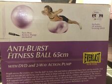 Anti-Burst Fitness Ball For Exercise, Pregnancy Etc 65cm With Pump And DVD