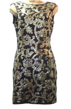 Lipsy Black Gold Embellished