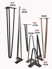Hairpin Table Legs (PRICE PER LEG) Size  4-40" Choice of Height, Style & Colours