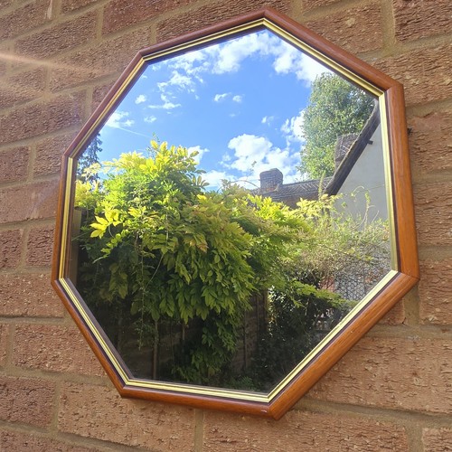 Vintage octagonal wooden wall - vintage,