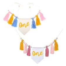 2 Pcs Happy Birthday Banner