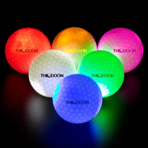 Glow the dark led balls - dark, 7