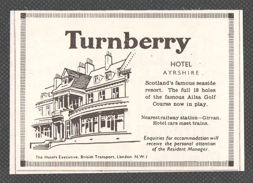 Turnberry hotel ayrshire - turnberry,