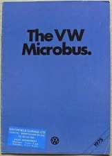 VOLKSWAGEN VW MICROBUS Car Sales Brochure March 1975 #3/75