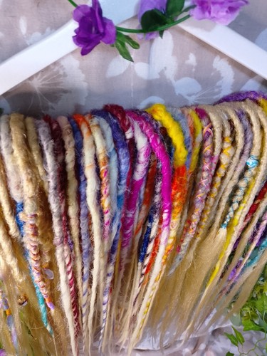 Handmade dreadlocks rainbow - dreadlocks,