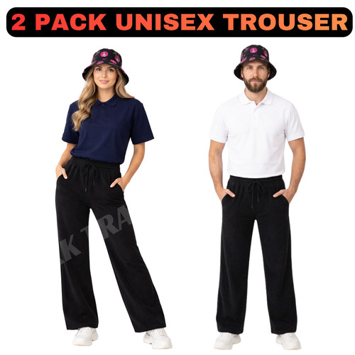 Unisex open hem joggers - open,