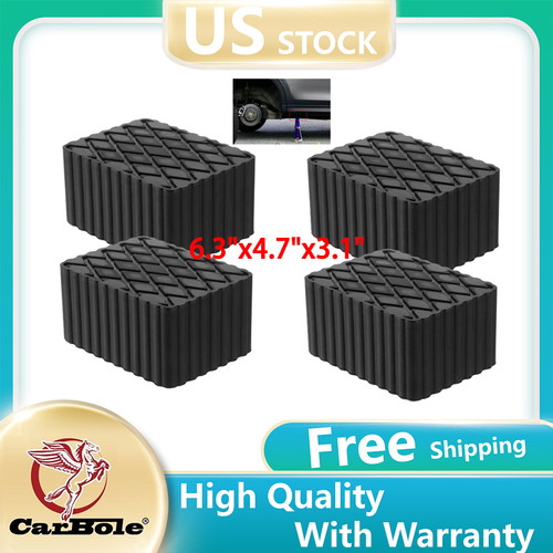 4pcs tall solid rubber - 3",