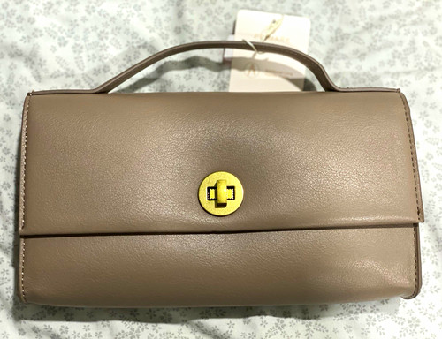 Taupe faux leather - faux,