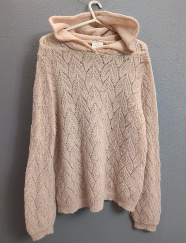 Blush pink knitted open - (a04a),
