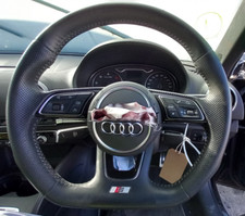 AUDI A3 8V 5 DOOR FACELIFT S-LINE 2017 STEERING WHEEL FLAT BOTTOM PADDLE SHIFT