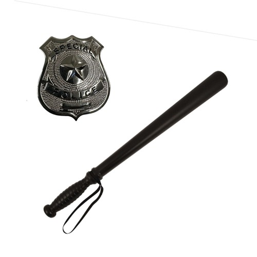 Policeman plastic truncheon - plastic, +