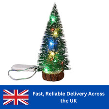 LED Light Mini Artificial Christmas Tree Decorations Festival Tabletop Miniature