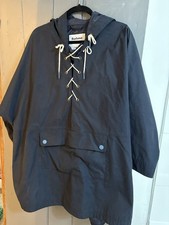 Barbour Alexa Chung Rain Smock Jacket Size 14 Navy Blue Fisherman aesthetic  
