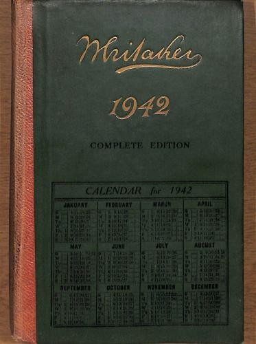 Whitakers almanack 1942 - whitakers,