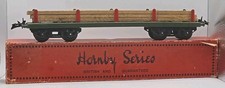 VINTAGE HORNBY SERIES O GAUGE RS 683 TIMBER WAGON NO2 MODEL BOXED