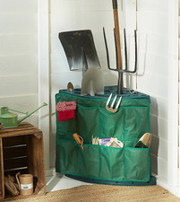 Lightweight Garden Tool Storage Rack Bag With Pockets Organiser Rake Spade Green