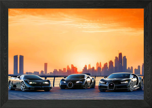 Bugatti veyron chiron framed - veyron,