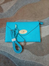 Light Blue Clutch Bag with Strap Womans Evening Bag with Zip Fastening for Women