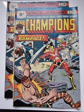Marvel Comic The Champions  #5  April  1976  Murder Is A Man Called RAMPAGE!