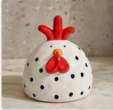 Medium Fat Rooster Chicken Ornament