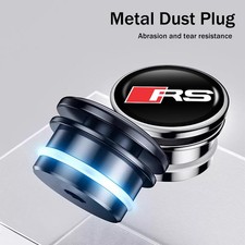For Audi RS Dustproof Plug Cover Waterproof Car Cigarette Lighter Cap Dust