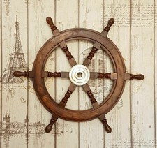 18" Nautical Wooden Ship