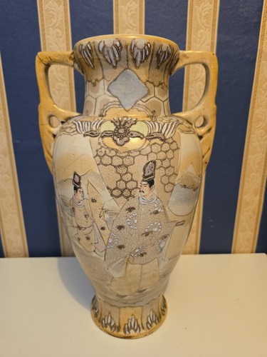 Japanese satsuma vase antique - satsuma,