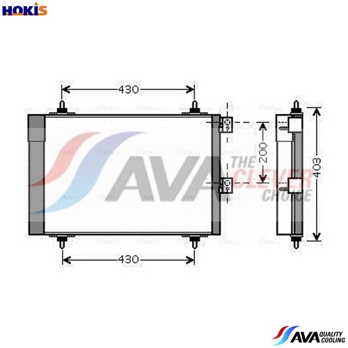 Condenser air conditioning - air,