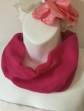 Plain Cerise viscose scarf with magnetic fastening by Artydee Creations