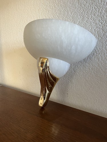 Italian marble sconce - lamp, mid