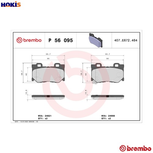 Brake pad set disc - brake,