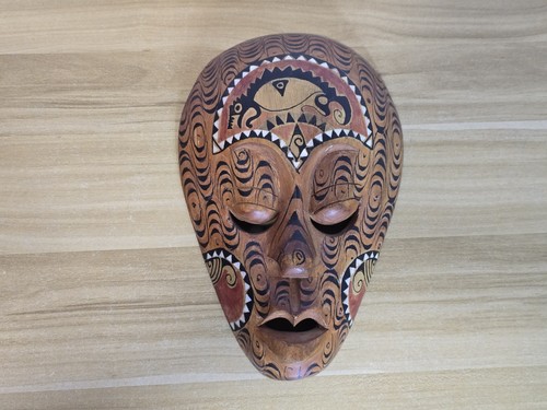 African wooden mask - african,