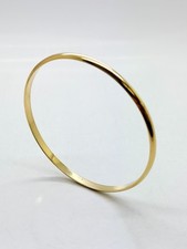 9ct Yellow Solid Gold Slave Bangle – 4.0mm