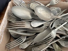 Loads of old silver plated cutlery for restoration or projects etc 