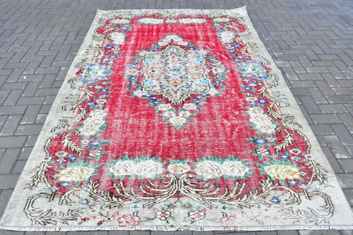 Vintage turkish large rug - vintage,