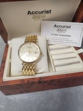 Accurist 9ct Gold Unisex Watch