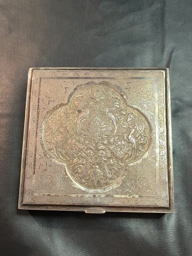 Antique silver trinket box - 84,