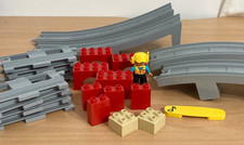 LEGO DUPLO 10872 TRAIN TRACK EXPANSION SET LARGE BRIDGE STRAIGHT TRACK PIECES