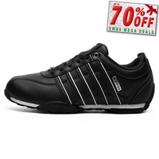 K Swiss Arvee 1.5 Mens Classic Casual Athletic Leather Trainers Sneakers Black