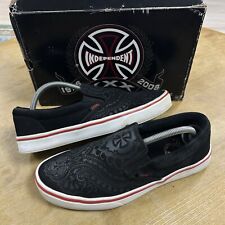 Vintage Y2K Vans x Independent 2009 TNT III Slip On Skate Shoes Leather Size 9
