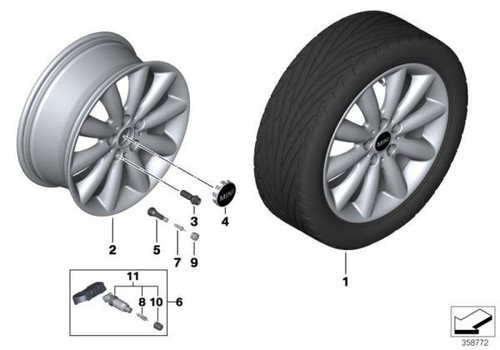 Mini genuine light alloy - mini, wheel