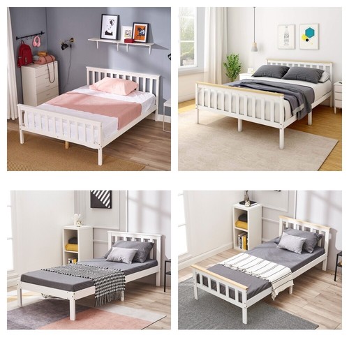 Solid wooden bed frame 3ft - solid,