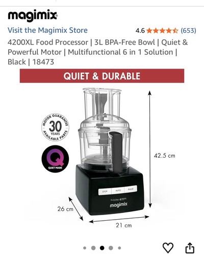 Magimix 4200xl nearly new - magimix, no