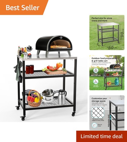Outdoor pizza oven stand - stand, grill